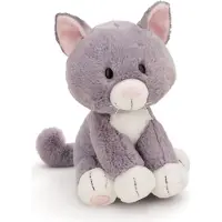 Nici Doudou chat assis gris 20 cm Chat en peluche