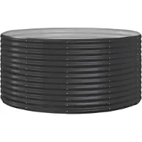 Syfax Lit surélevé de jardin Anthracite Acier galvanisé
