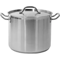 TRIZERATOP Grande casserole professionnelle 32 x 26 cm, 20,9 litres, avec couvercle