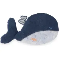 Kaloo Peluche apaisante en forme de baleine avec poche, bleue Bleu, taille unique