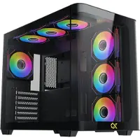 Xigmatek 90020, PC, Noir, EATX, ATX, Micro ATX, Mini-ITX, Acier, Verre trempé, Plus, 16 cm