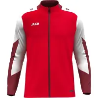 Jako Veste unisexe en polyester Dynamic - 9370, Couleur:rouge/blanc/rouge foncé, Taille:XL