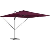 Syfax Parasol Bordeaux 286 x 284 x 270 cm Aluminium et polyester