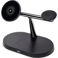 MaXlife wireless charger 3in1 15W, black (MXWC-03)