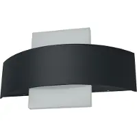 Osram ENDURA Style Shield Square luminaire LED d'extérieur avec sortie de lumière en haut et en bas en gris foncé en aluminium, protection IP44, pour façades/entrées