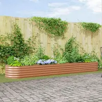 Prolenta Maison Exclusive - Potager surélevé marron 400 x 80 x 44 cm en acier