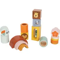 Small Foot Safari cubes pour enfant 12 m+ 12 pcs