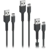 SBS TEKITUSBC3IN1K câble USB USB 2.0 2 m USB A USB C Noir