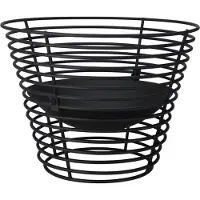 Gardalux Corbeille à feu 53x40cm foyer noir