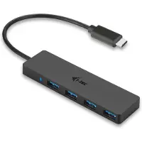 I-Tec Usb C 4 Port Slim Passive Hub Noir