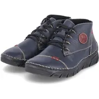 Rieker Boots à lacets pour dames bleu