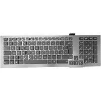T-ProTek FRANÇAIS - Clavier gris avec éclairage, cadre compatible avec le modèle : V126262CK2