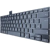 T-ProTek Clavier FRANÇAIS Noir Sans cadre compatible avec Asus VivoBook 14 X405UR-BV027T