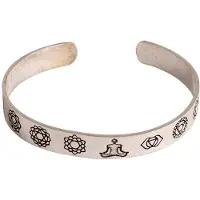 Berk Esoterik Bijoux symboles - Bracelet Chakra argent