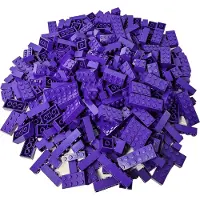 LEGO Briques surélevées Lila NOUVEAU ! Quantité 500x - Chaque mélange est composé individuellement
