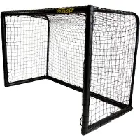 Powershot but de football - Stadium Black Edition - 1.8m x 1.2m - uPVC résistant aux intempéries - BALL inclus