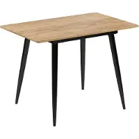 Vicco Table de salle à manger Beaver Chêne de force doré/Noir 80-110 x 70 cm extensible, Model 51773
