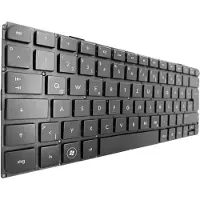 T-ProTek Noir - Clavier FRANÇAIS sans cadre compatible HP Envy 13-1050eg