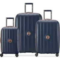 Delsey PARIS trolley Carrousel Expandable 4 Double Rolls Trolley L / M / S L Navy bleu marine 76cm