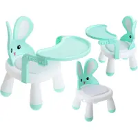 Kik Chaise haute, table d'alimentation et de jeu, menthe