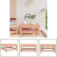 The Living Store Tabouret de jardin en bois massif Douglas
