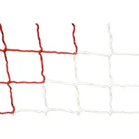 Powershot filet de football à 11 3mm - rouge/blanc - pour buts 7,32 x 2,44 x 2 x 2 m