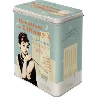 Nostalgic Art Nostalgic-Art - Boîte de rangement grande taille - Celebrities - Petit-déjeuner chez Tiffany, couleur bleu