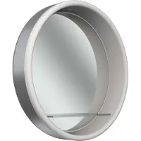 Schneider LUNE D2W Miroir lumineux, rond, éclairage LED tout autour, diamètre 733mm, avec tablette, 211.074.01.60