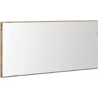 Syfax Miroir chêne artisanal 80 x 37 cm Verre et Bois Ingénierie
