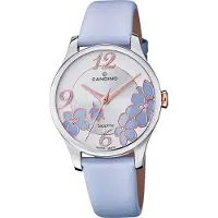 Candino Femme Montre analogique C4720/3 Montre cuir Elegance violet lilas D2UC4720/3