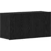 Syfax Meuble TV Chêne noir 80x30x41 cm Bois d'ingénierie