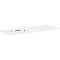 Hansgrohe Xilesa E Console avec découpe à gauche pour lavabo à poser, sans trou pour robinetterie, 1375x550x16mm, 54278700
