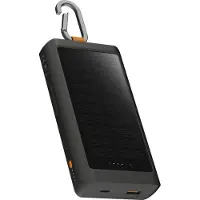 Xtorm Go 2 Solar Batterie Externe avec Charge Rapide 10 000 mAh et Lampe de Poche Noir