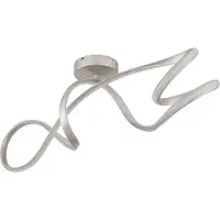 Globo Lighting Plafonnier en métal nickel mat, LED