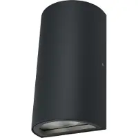 Osram ENDURA Style luminaire LED d'extérieur classique avec sortie de lumière en haut et en bas, rond, en aluminium gris foncé, protection IP44, pour les façades et les entrées