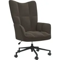 Syfax Chaise de relaxation Gris foncé Velours