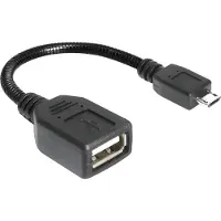 DeLOCK USB micro-B - USB 2.0-A, 0.18m câble USB 0,18 m Micro-USB B USB A Noir