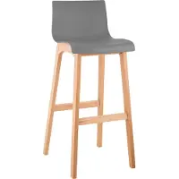 CLP Tabouret de bar Hoover Natura piètement 4 pieds
