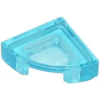 LEGO 1x1 Carreaux coin rond 25269 - 100 pièces Trans - Bleu clair