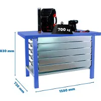 Simonwork (bancos De Trabajo) Bt6 Pro 5box Workbench 830x1500x730 Mm Bleu