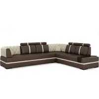 AEA Canapé d'angle Canapé Coussin Salon Cuir Canapés d'angle Garniture L Forme Nouveau