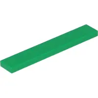 LEGO 1x6 carreaux 6636 - 10 pièces vert