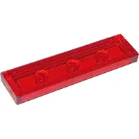 LEGO 250x carreaux 1x4, rouge transparent