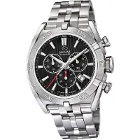 Jaguar Montre en acier inoxydable pour homme Chronographe élégant de luxe argenté Executive D2UJ852/D