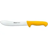 Arcos Couteau de boucher couleur - Prof 292600 en acier inoxydable nitrum et mangue ergonomique jaune lame en polypropylène 20 cm, vitrine