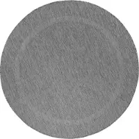 Carpetsale24 Tapis Intérieur Extérieur Tissage Plat Aspect Sisal avec Bordure Imperméable pour Cuisine Terrasse Salon, Taille: 160 cm rond