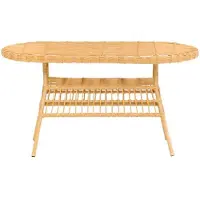 AEA Table à manger Meubles de jardin en rotin Terrasse Balcon Luxe Design Moderne Haute qualité Lux