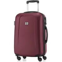 Hauptstadtkoffer - Wedding - Bagage à main valise rigide trolley valise à roulettes valise de voyage 4 roues doubles, valise cabine TSA, 55cm, 42 litres,rouge foncé