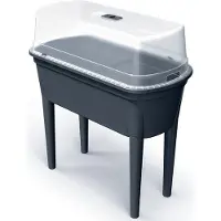 Prosperplast Plateau de culture surélevé avec couvercle en plastique - env. 78 × 38 × 82 cm
