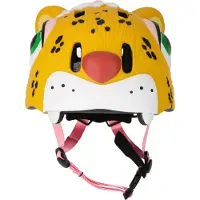 Crazy Safety Leopard, casque vélo, junior, jaune